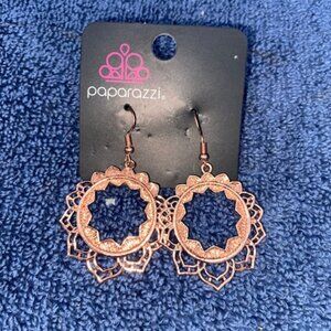 Paparazzi Rich Blitz Copper Post Earrings